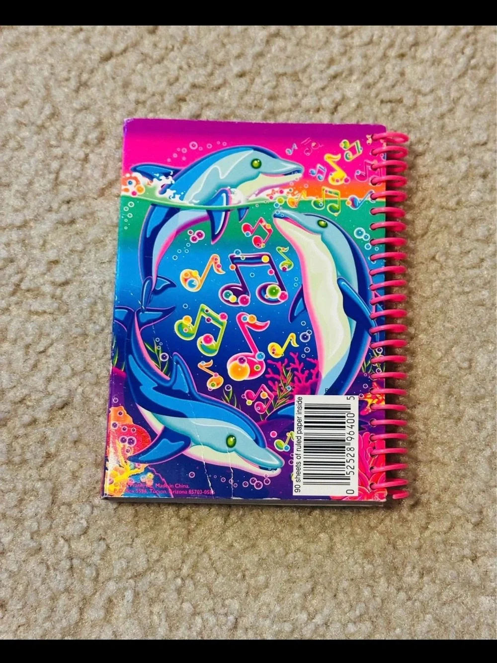 Vintage Lisa Frank Dolphins Notebook